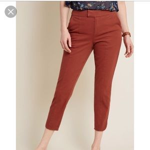 ModCloth rust/orange colored ankle pants